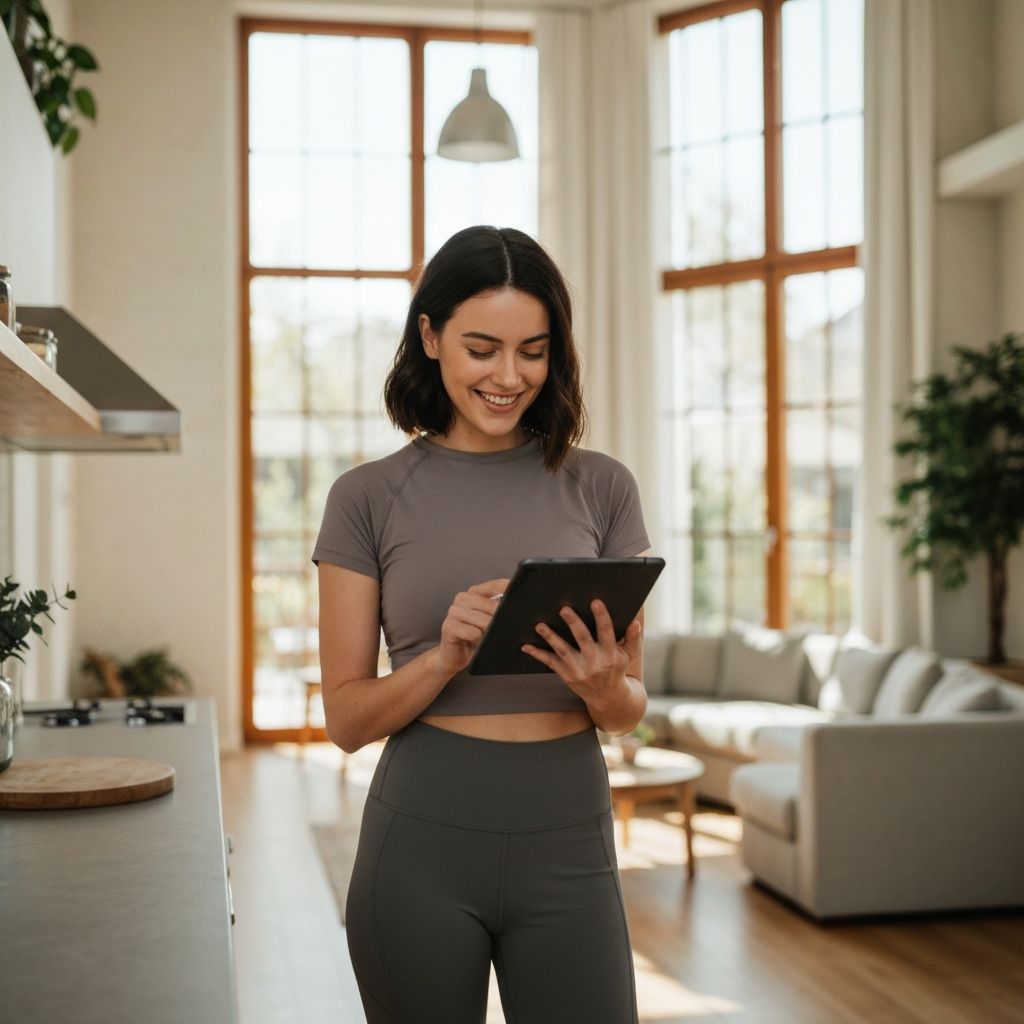 Person reviewing nutrition information